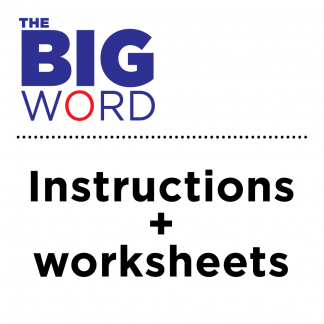 The BIG Word - Instructions + Worksheets