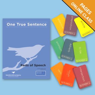 Class: One True Sentence: Parts of Speech
